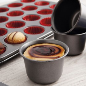 Stampo per Budino Quid Sweet Grey Nero Metallo (48 Unità)