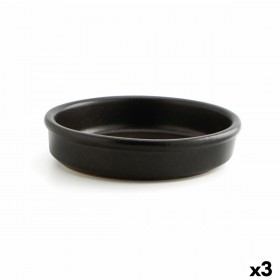 Teglia Anaflor Barro Anaflor Nero Ceramica Argilla cotta Ø 21 cm (3 Unità)