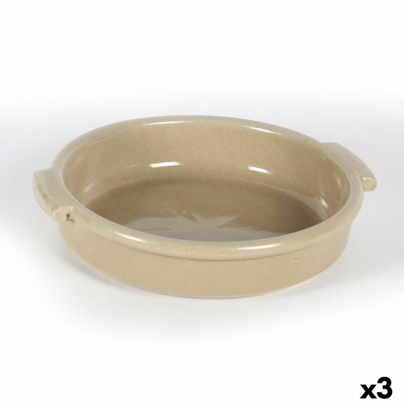 Teglia Anaflor Barro Anaflor Marrone Ceramica Ø 21 cm (3 Unità)