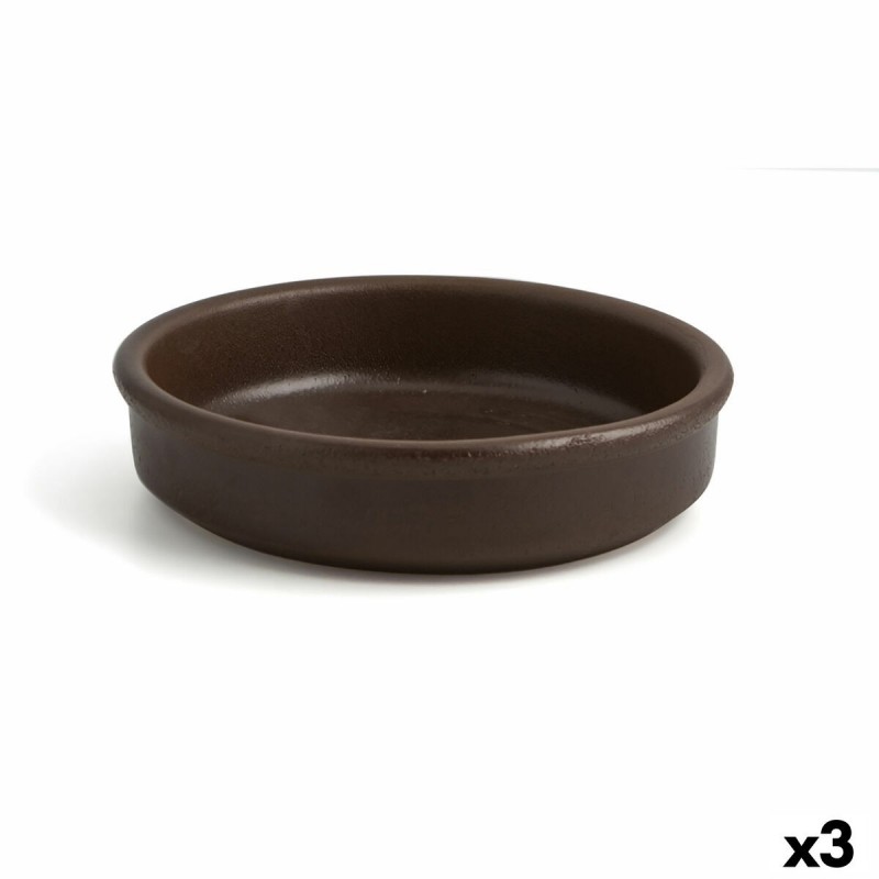 Teglia Anaflor Barro Anaflor Marrone Argilla cotta Ø 21 cm (3 Unità)
