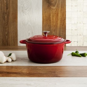 Casseruola con coperchio Bidasoa Fierro Rosso Ø 24 cm 3,7 L (2 Unità)