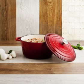 Casseruola con coperchio Bidasoa Fierro Rosso Ø 24 cm 3,7 L (2 Unità)