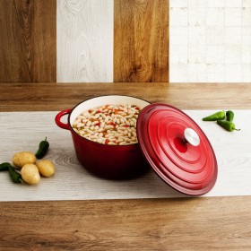 Casseruola con coperchio Bidasoa Fierro Rosso Ø 24 cm 3,7 L (2 Unità)
