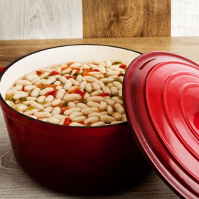 Casseruola con coperchio Bidasoa Fierro Rosso Ø 24 cm 3,7 L (2 Unità)