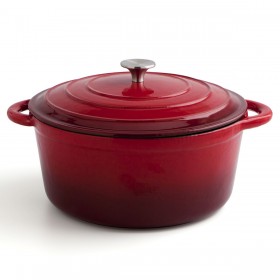Casseruola con coperchio Bidasoa Fierro Rosso Ø 28 cm 6 L (2 Unità)
