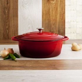 Casseruola con coperchio Bidasoa Fierro Rosso 4,3 L 30 x 23 cm (2 Unità)