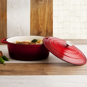 Casseruola con coperchio Bidasoa Fierro Rosso 4,3 L 30 x 23 cm (2 Unità)