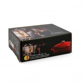 Casseruola con coperchio Bidasoa Fierro Rosso 4,3 L 30 x 23 cm (2 Unità)