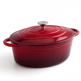 Casseruola con coperchio Bidasoa Fierro Rosso 4,3 L 30 x 23 cm (2 Unità)