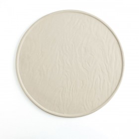 Sotto Piatto Quid Mineral Gres Ceramica Beige Ø 33 cm (6 Unità)