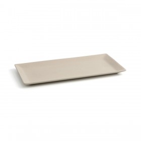 Vassoio per aperitivi Quid Mineral Gres Beige Ceramica 15 x 30 cm (8 Unità)