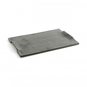 Vassoio per aperitivi Quid Mineral Gres Nero Ceramica 35 x 23 cm (6 Unità)