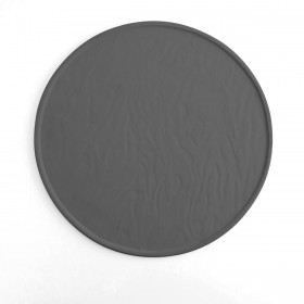 Sotto Piatto Quid Mineral Gres Ceramica Nero Ø 33 cm (6 Unità)
