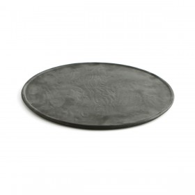 Sotto Piatto Quid Mineral Gres Ceramica Nero Ø 33 cm (6 Unità)
