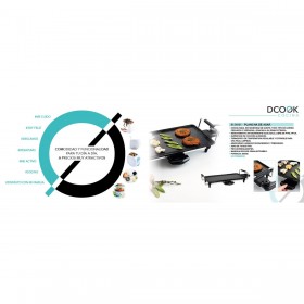 Piastra per Arrostire Dcook Gallery Nero 2000 W 4 Unità