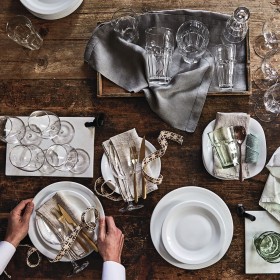 Insalatiera Bormioli Rocco Parma Bianco Vetro (24 cm) (12 Unità)