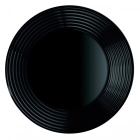 Piatto Fondo Luminarc Harena Nero Vetro (Ø 23,5 cm) (24 Unità)