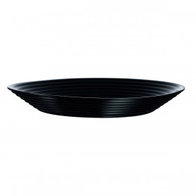 Piatto Fondo Luminarc Harena Nero Vetro (Ø 23,5 cm) (24 Unità)