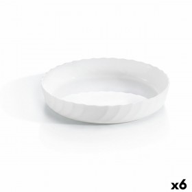 Teglia da Cucina Luminarc Trianon Ovale Bianco Vetro (Ø 26 cm) (6 Unità)
