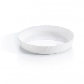 Teglia da Cucina Luminarc Trianon Ovale Bianco Vetro (Ø 26 cm) (6 Unità)