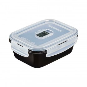Porta pranzo Ermetico Luminarc Pure Box Nero 820 ml Vetro (6 Unità)