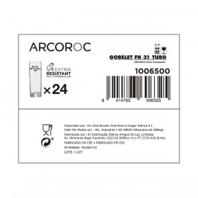 Set di Bicchieri Arcoroc Tubo Trasparente Vetro 300 ml Tubo (24 Unità)