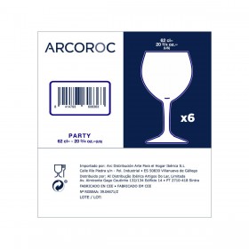 Set di Bicchieri Arcoroc Party 6 Unità Trasparente Vetro 620 ml