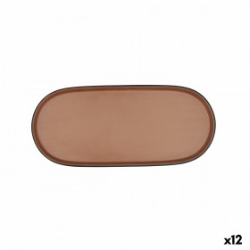 Vassoio per aperitivi Bidasoa Gio Marrone Plastica 28 x 12 cm (12 Unità)