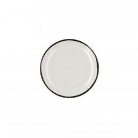Piatto da pranzo Ariane Vital Filo Bianco Ceramica Ø 21 cm (12 Unità)