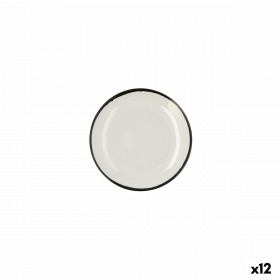 Piatto da pranzo Ariane Vital Filo Bianco Ceramica Ø 18 cm (12 Unità)