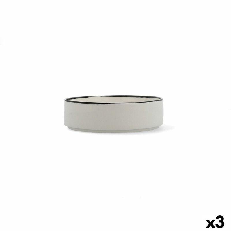 Set da Aperitivo Ariane Vital Filo Bianco Ceramica Ø 18 cm (3 Unità)