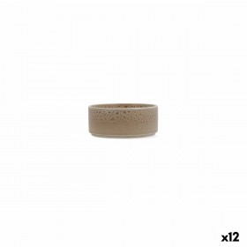 Set da Aperitivo Ariane Porous Beige Ceramica 12 cm (12 Unità)