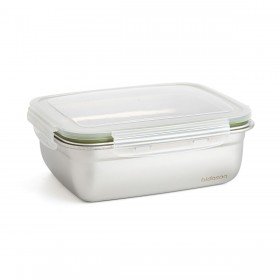 Porta pranzo Ermetico Bidasoa Theo Rettangolare 1,8 L 23 x 18 x 8 cm Metallo (6 Unità)