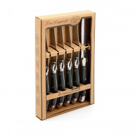 Set di Coltelli per Carne Lou Laguiole Rustic 6 Unità 13 cm