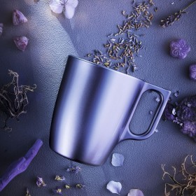 Tazza Mug Luminarc Flashy Viola 250 ml Vetro (6 Unità)