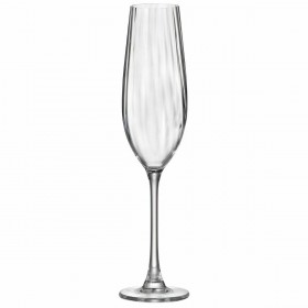 Calice da champagne Bohemia Crystal Optic Trasparente Vetro 260 ml (6 Unità)