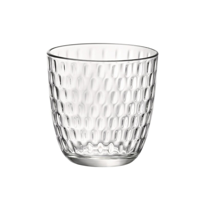 Set di Bicchieri Bormioli Rocco Slot Trasparente Vetro Con rilievo 290 ml 6 Unità