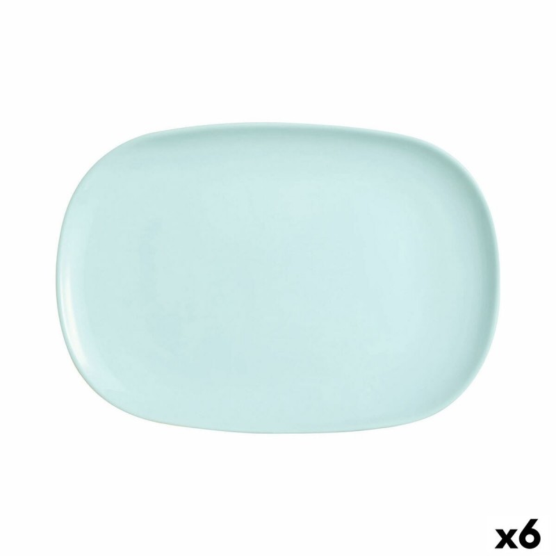 Teglia da Cucina Luminarc Sweet Line Turchese Vetro 35 x 24 cm (6 Unità)