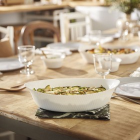 Teglia da Cucina Luminarc Smart Cuisine 32 x 20 cm Bianco Vetro (6 Unità)