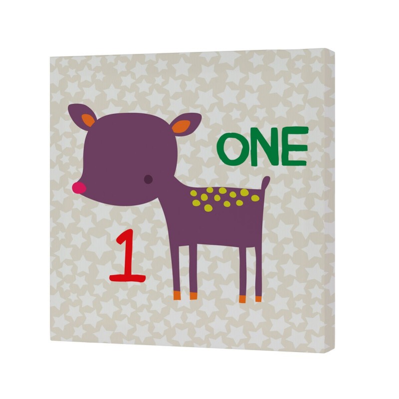 Tela HappyFriday Baleno teen Forest friends Multicolore 27 x 27 cm