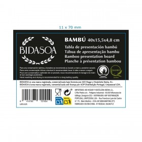 Vassoio per aperitivi Bidasoa Bambu Marrone Legno 40 x 15,5 x 4,8 cm