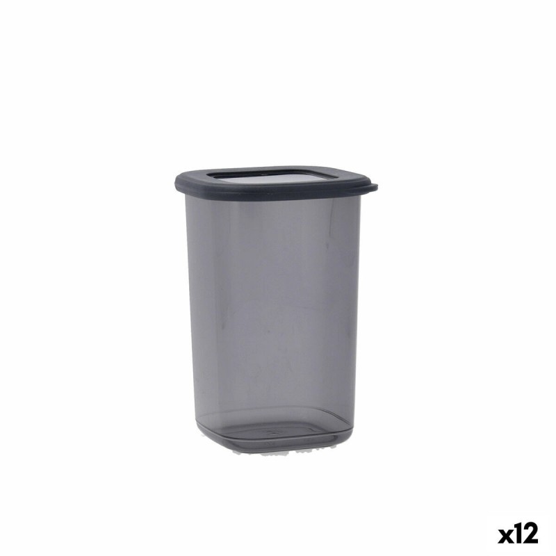 Contenitore per Conservare gli Alimenti Quid City Grigio 1,2 L Con coperchio (12 Unità)