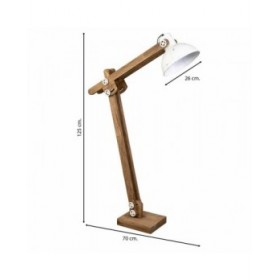 Lampada da Terra Alexandra House Living Bianco 70 x 125 x 26 cm