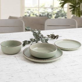 Ciotola per Aperitivi Quid Duna Verde Ceramica 15 x 15 cm (6 Unità)