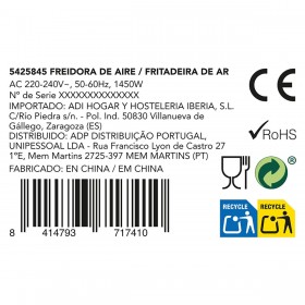 Friggitrice ad Aria Dcook Gallery Nero 1450 W 4,6 L