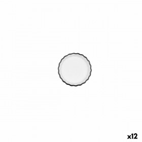 Vassoio per aperitivi Quid Gastro Bianco Nero Ceramica 10,5 x 3 cm (12 Unità)