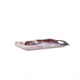 Vassoio per la colazione Quid Habitat Multicolore Plastica 34 x 25 x 2 cm Con manici Caffè (12 Unità)
