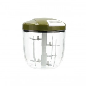 Mini Tritatutto Manuale con Corda Quid Naturalia Verde Metallo 12,5 x 14 cm Manuale