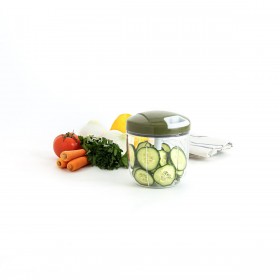 Mini Tritatutto Manuale con Corda Quid Naturalia Verde Metallo 12,5 x 14 cm Manuale