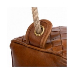 Fermaporta Alexandra House Living Cotone Pelle 20 x 20 x 20 cm Marrone